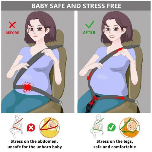 Hikig Pregnant Women's Safety Seat Belt Auto Accessories Black