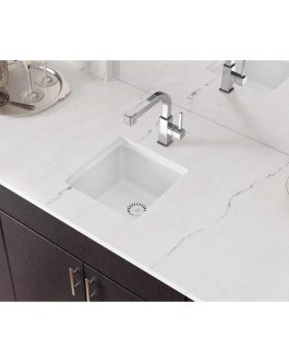 Elkay ELG1616WH0 Quartz Classic, Single Bowl Dual Mount Bar Sink