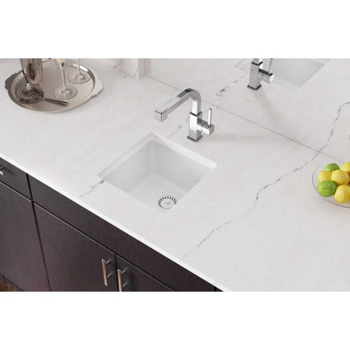 Elkay ELG1616WH0 Quartz Classic, Single Bowl Dual Mount Bar Sink