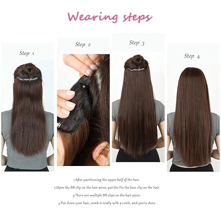 Brown & Blonde Highlighted Clip-In Hair Extensions – 12” Short Curly, 4pcs Full Head Set (120g, 4H18)