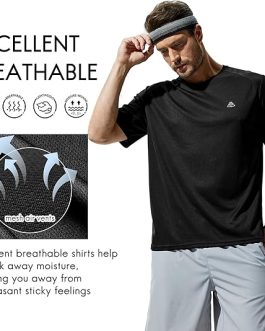 Haimont Men’s Performance Tee – Dry Fit, Quick-Dry Running & Training Shirt