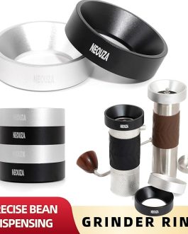 Manual Coffee Grinder Funnel Ring – Aluminum Pour-Over Accessory by NEOUZA (Black)