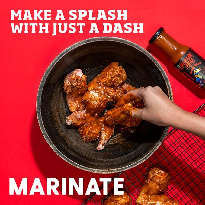 NAAGIN Smoky Ghost – Extra Spicy Indian Hot Sauce with Ghost Pepper, 230g, Vegan & Natural