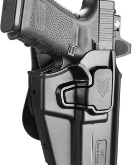 OWB Holster — Fits Glock/Sig/Smith/1911/Many More, Ambidextrous, Adjustable Paddle