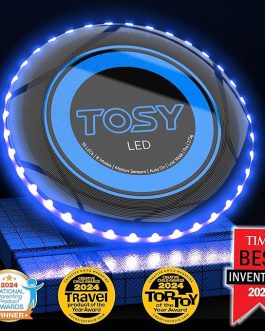 TOSY 36-LED Flying Disc – Rechargeable Waterproof Frisbee with Smart Light Modes (175g)