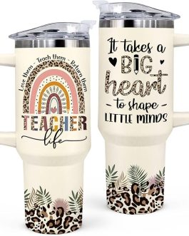 Teacher Appreciation Cup – 40oz Tumbler Gift for Women, Perfect for Christmas, Birthday & Thank-You Week