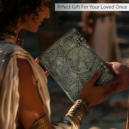 The Book of Hamunaptra Leather Journal – Egyptian Book of the Dead Prop Replica (7x5 in)