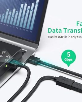 USB 3.0 Extension Cable 2-Pack – 6.6FT Male to Female Cord by VCZHS for PC Accessories & Devices